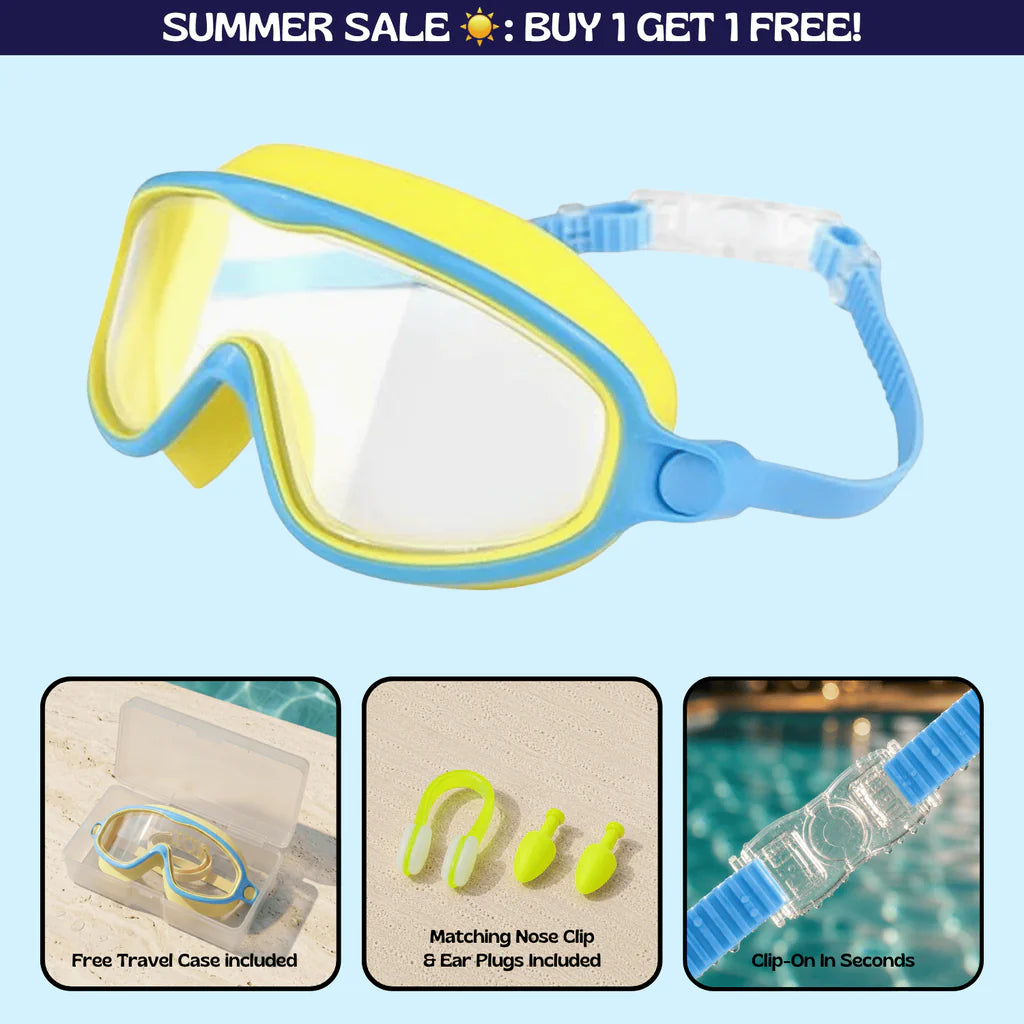 Zenovap™ AquaClip Kids Swim Goggles (Nose clip)