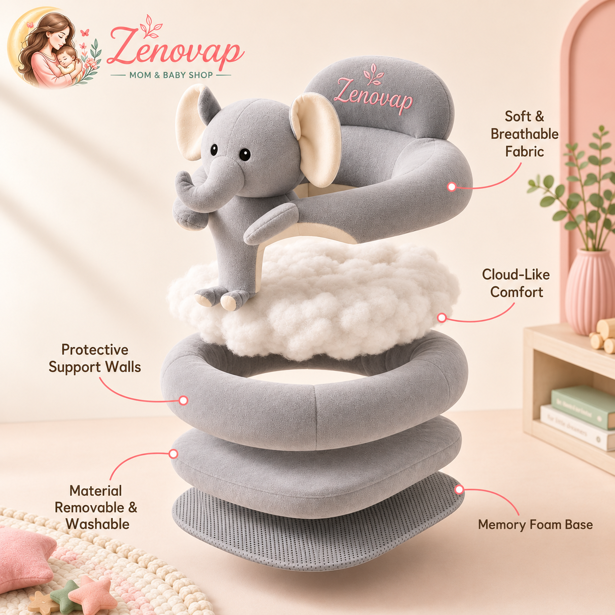 Zenovap™ SitNest Baby Support Seat