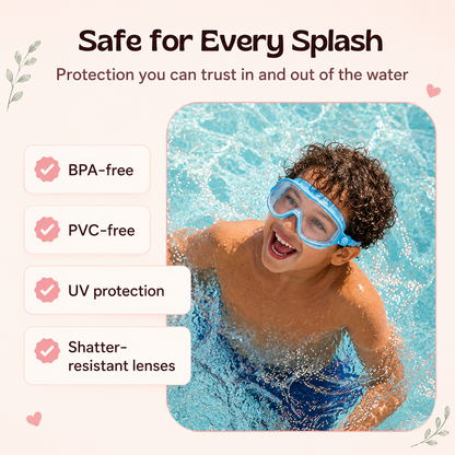 Zenovap™ AquaClip Kids Swim Goggles  (Nose cover)