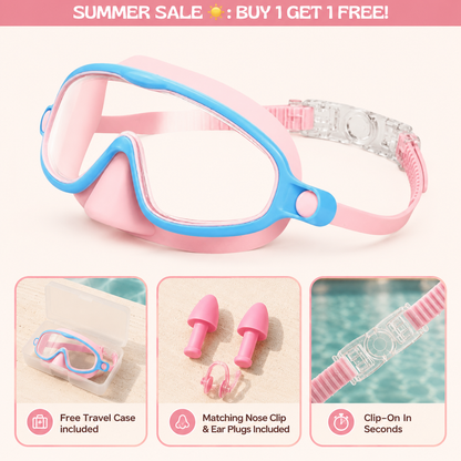 Zenovap™ AquaClip Kids Swim Goggles  (Nose cover)