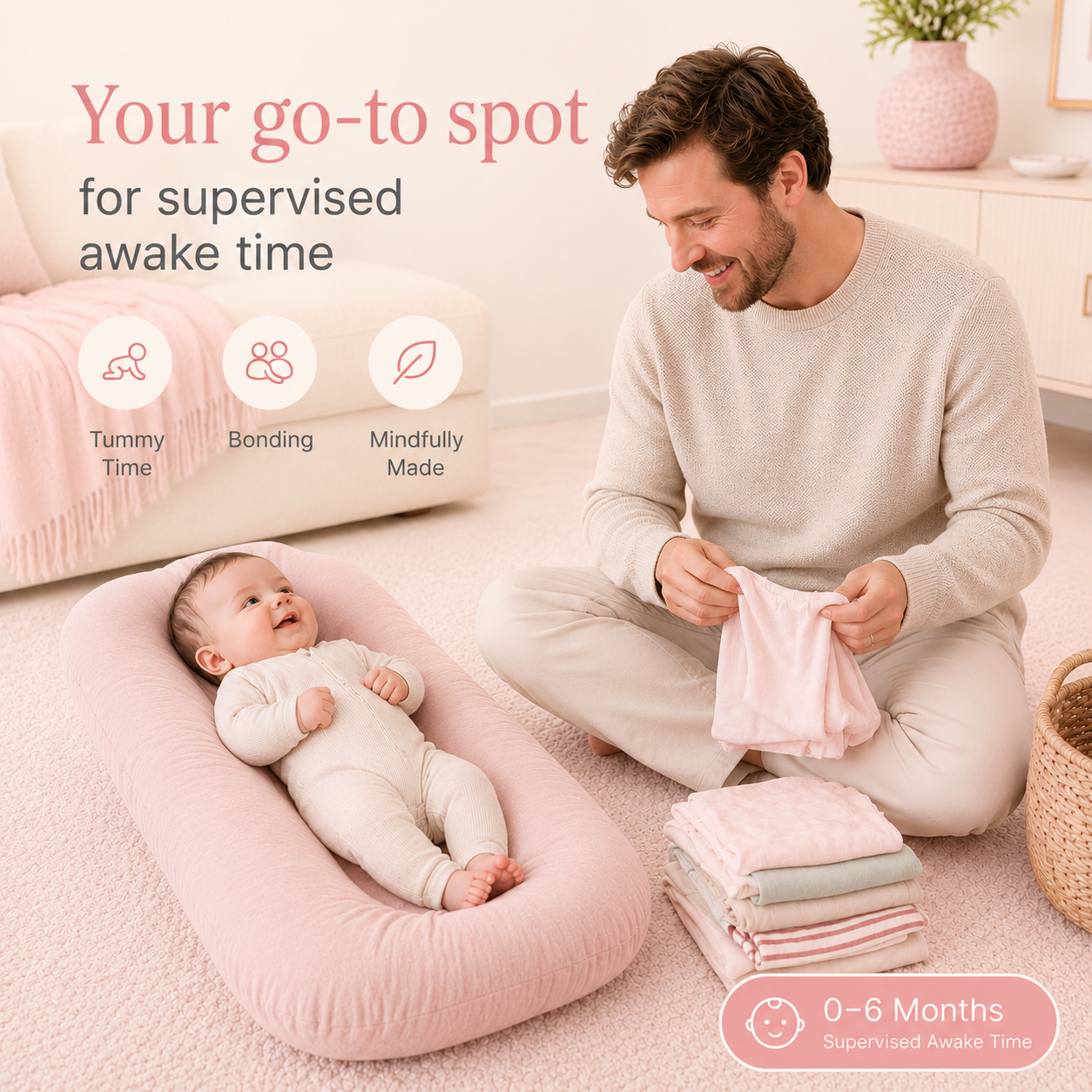 Zenovap™ CozyNest Baby Lounger