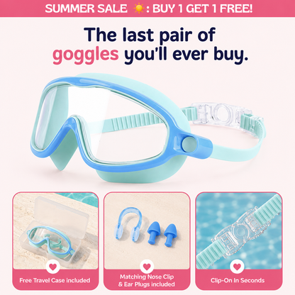 Zenovap™ AquaClip Kids Swim Goggles  (Nose clip)