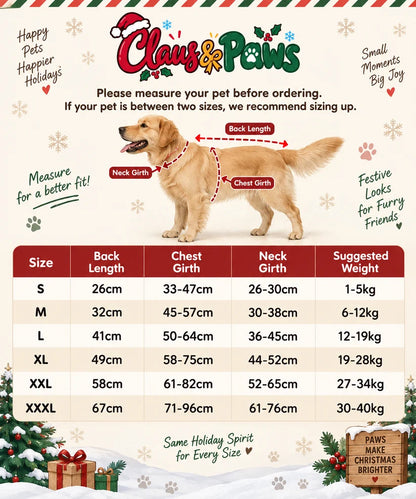 ZENOVAP™ Santa Sleigh Dog Costume