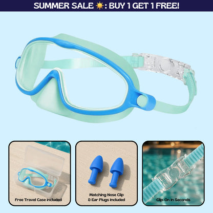 Zenovap™ AquaClip Kids Swim Goggles  (Nose cover)