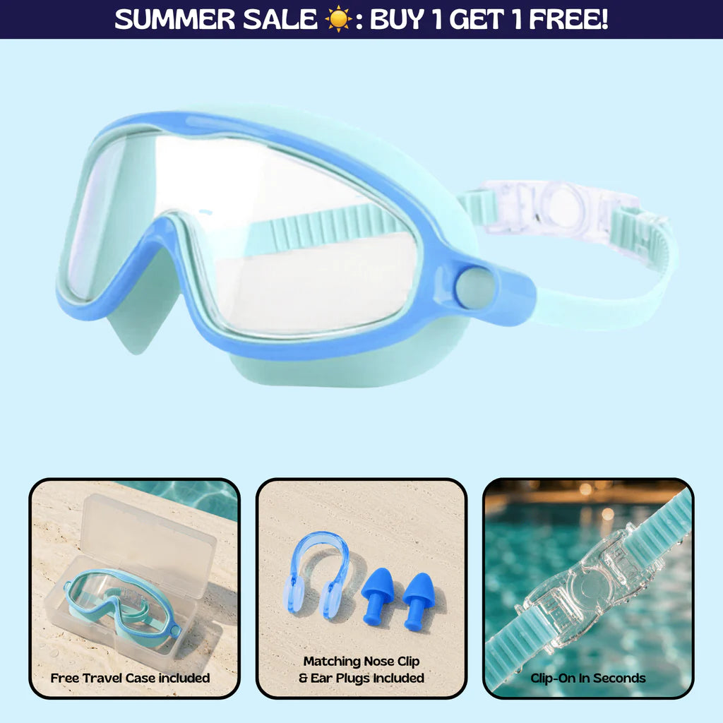 Zenovap™ AquaClip Kids Swim Goggles  (Nose clip)