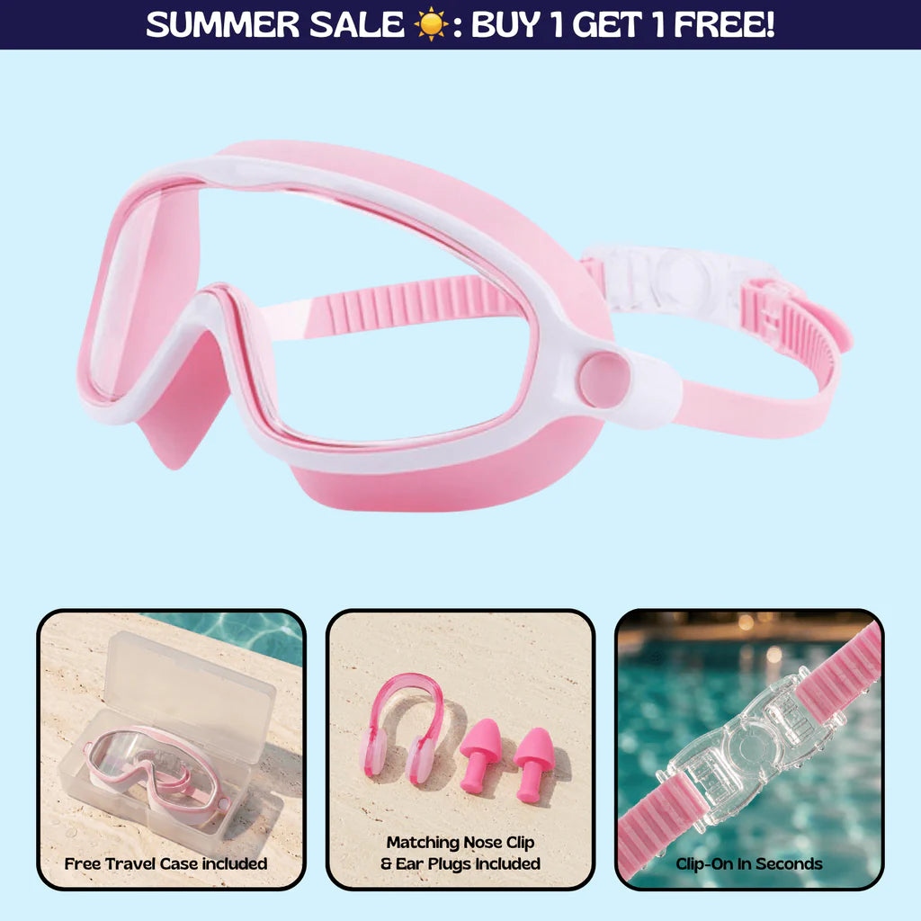 Zenovap™ AquaClip Kids Swim Goggles  (Nose clip)