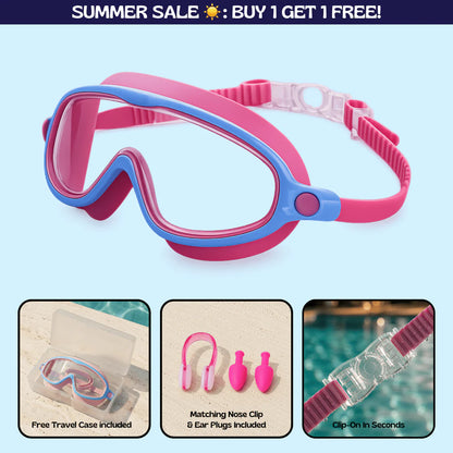 Zenovap™ AquaClip Kids Swim Goggles  (Nose clip)