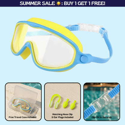 Zenovap™ AquaClip Kids Swim Goggles  (Nose clip)