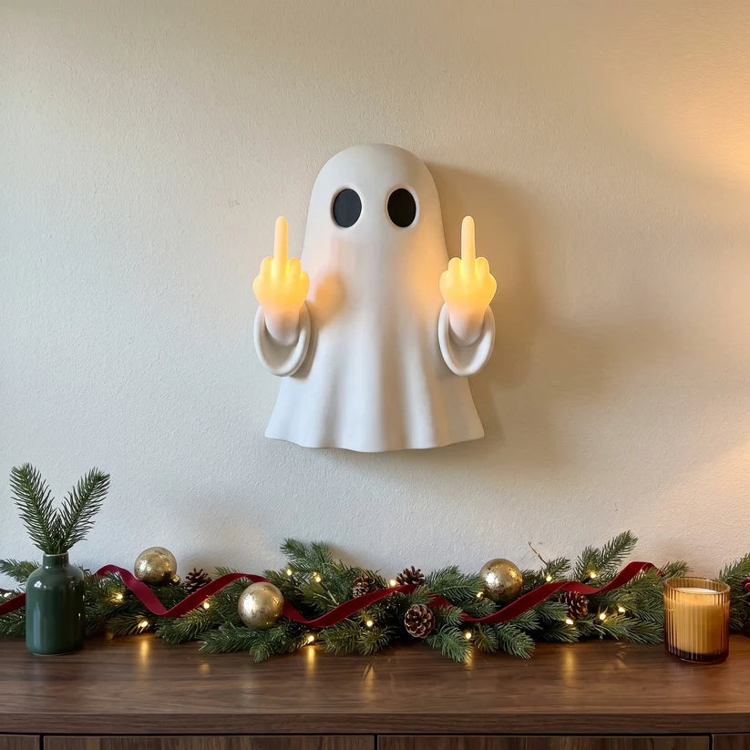 Zenovap™ Light-Up Middle Finger Santa Wall Decor