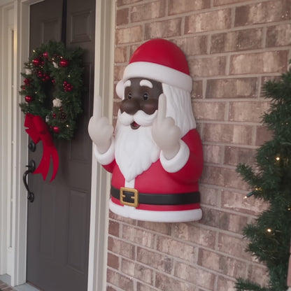 Zenovap™ Light-Up Middle Finger Santa Wall Decor